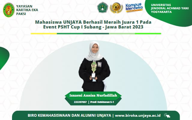 Mahasiswa UNJAYA Raih Juara 1 Event PSHT CUP I Subang Jawa  Barat 2023